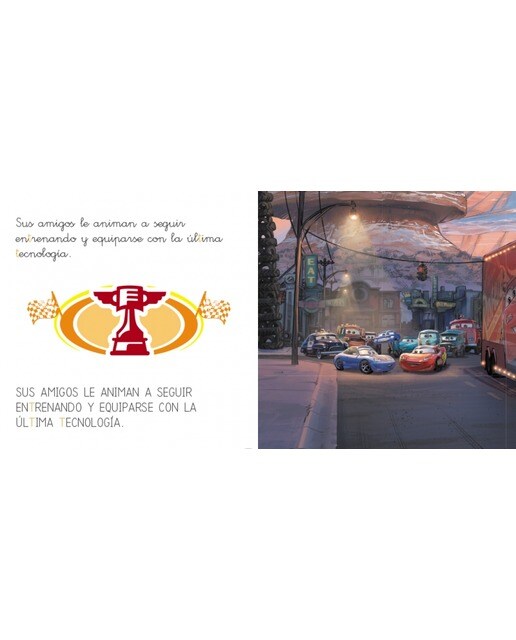 Cars 3. Leo con Disney (Nivel 1). Un cuento para cada letra: t, d, n, f (Disney. Lectoescritura) (Capa mole) 3