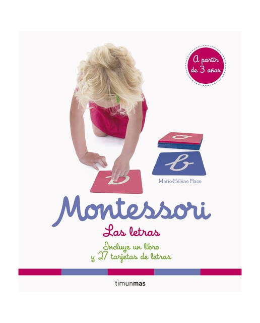 Montessori. Las letras: Incluye un libro y 27 tarjetas de letras 1