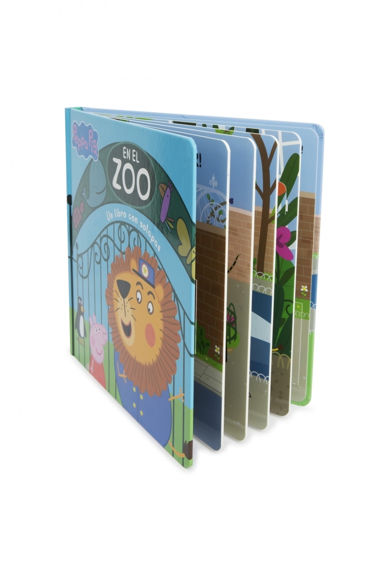 Peppa Pig. Libro de cartón con solapas - En el zoo: Libro con solapas 7