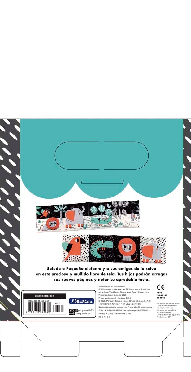 Animales de la jungla: El primer libro de tela para tu bebé 8