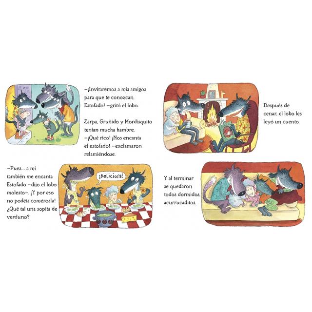 Los lobos que vinieron a cenar (La ovejita que vino a cenar. Libro de cartón) 4