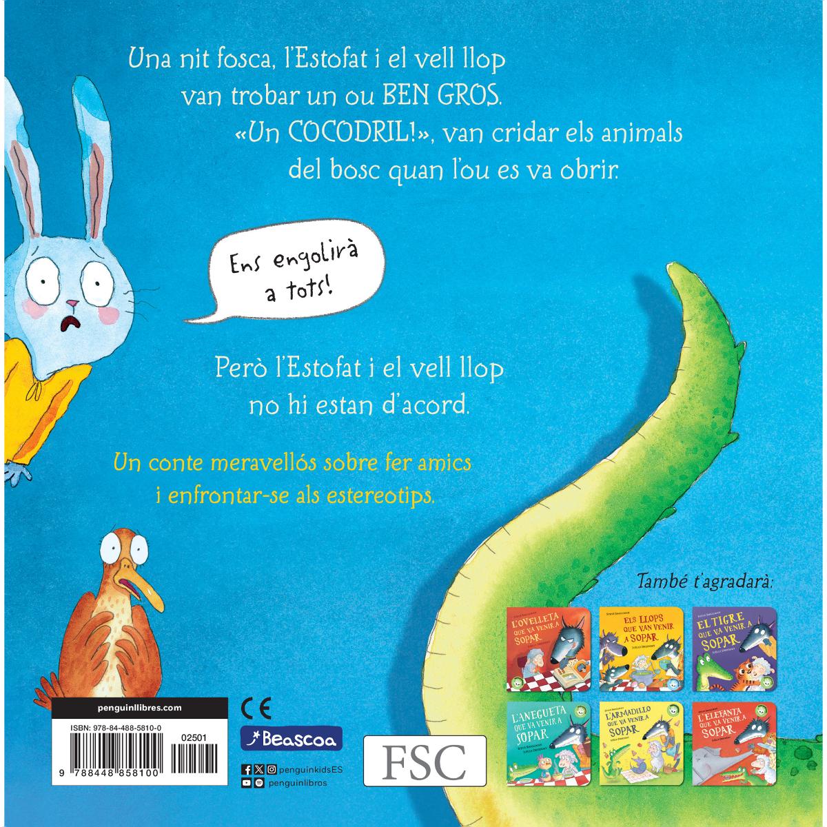 El cocodril que va venir a sopar (L'ovelleta que va venir a sopar. Llibre de cartró) 2