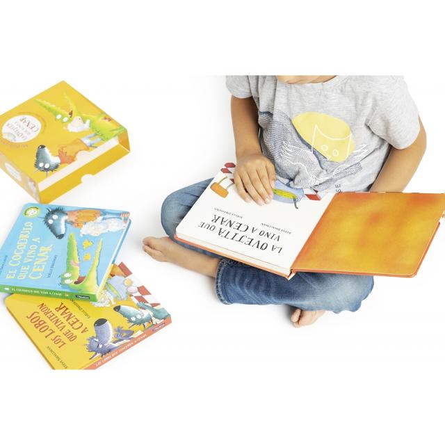 Mi pequeña biblioteca (La ovejita que vino a cenar. Libro juguete): pack con: La ovejita que vino a cenar | Los lobos que vinieron a cenar | El coco 4