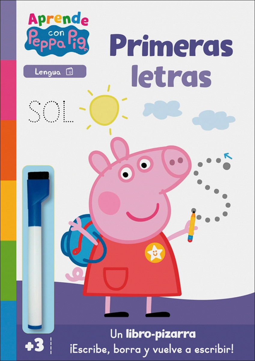 Imagem 0 de Peppa Pig. Primeros aprendizajes - Aprendo con Peppa Pig. Primeras letras (Libro-pizarra): ¡Escribe, borra y vuelve a escribir! (Capa mole)
