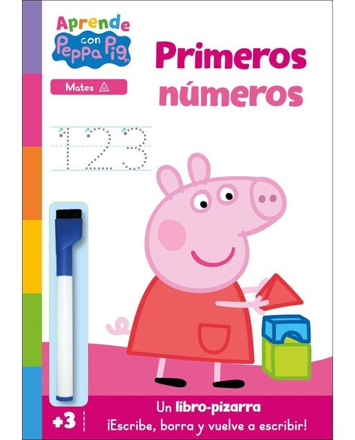 Peppa Pig. Primeros aprendizajes - Aprendo con Peppa Pig. Primeros números (Libro-pizarra): ¡Escribe, borra y vuelve a escribir! (Capa mole) 1