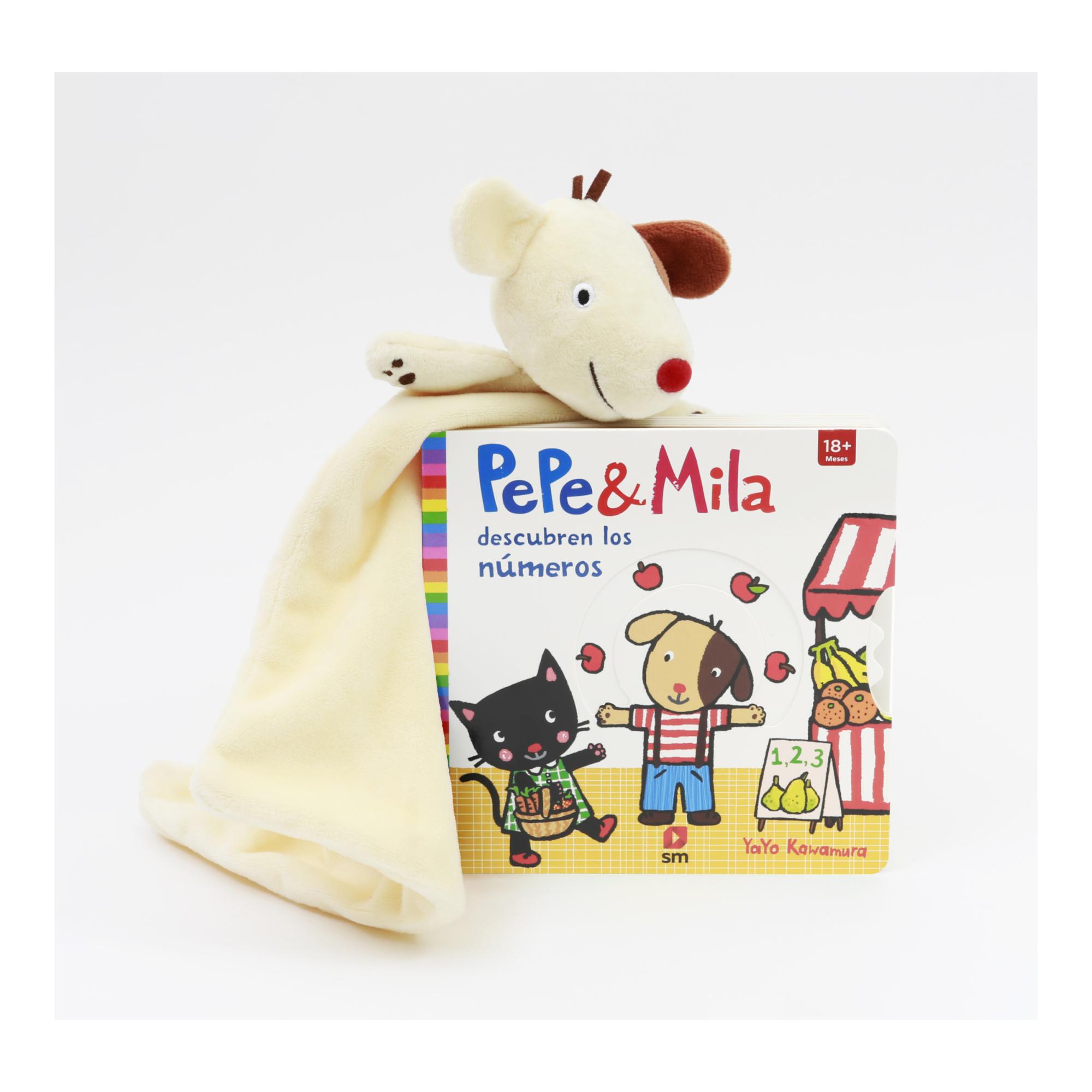Pack con Doudou Pepe&Mila descubren los números (Capa dura) 1