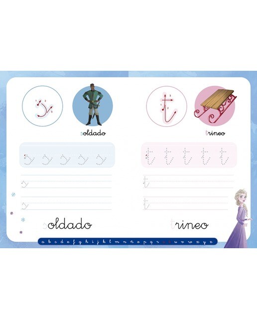 Escribo con Disney. Las minúsculas (4-5 años) (Disney. Primeros aprendizajes): Con letras para reseguir (Capa mole) 4