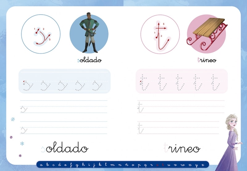 Escribo con Disney. Las minúsculas (4-5 años) (Disney. Primeros aprendizajes): Con letras para reseguir  (Tapa blanda) 5