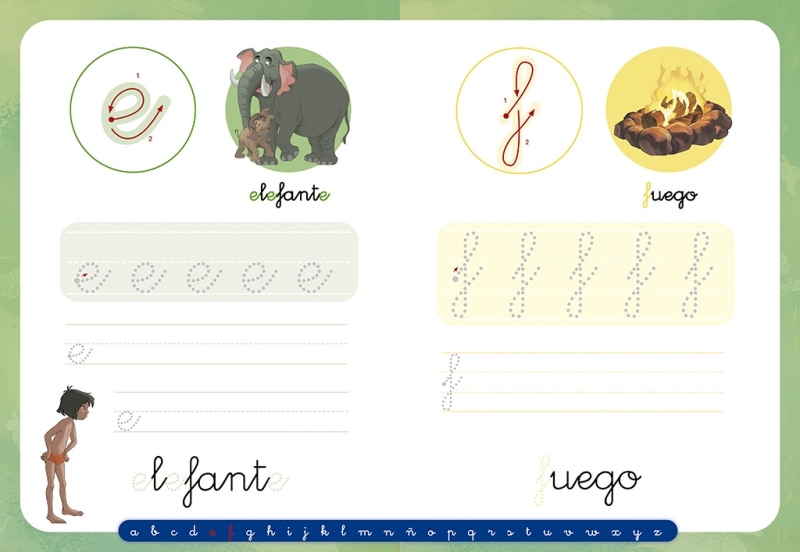 Escribo con Disney. Las minúsculas (4-5 años) (Disney. Primeros aprendizajes): Con letras para reseguir  (Tapa blanda) 7