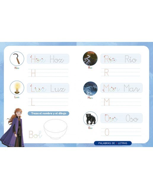 Escribo con Disney. Mis primeras palabras (4-5 años) (Disney. Primeros aprendizajes): Con palabras para reseguir  (Tapa blanda) 4