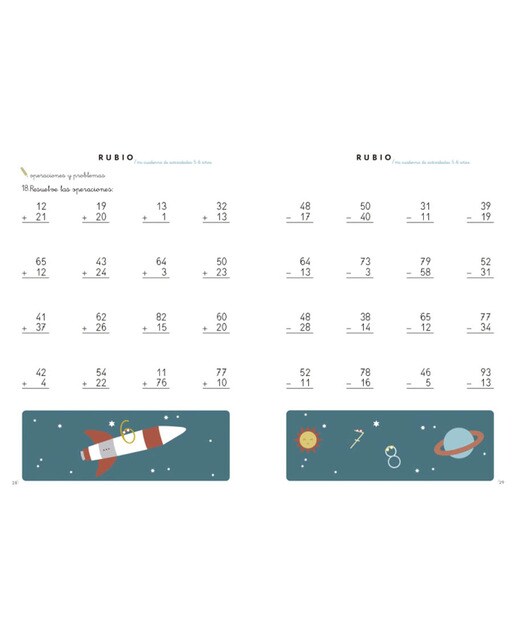 Mi cuaderno de actividades: 5 - 6 años (edición exclusiva) (Rubio. El arte de aprender) (Capa mole) 5