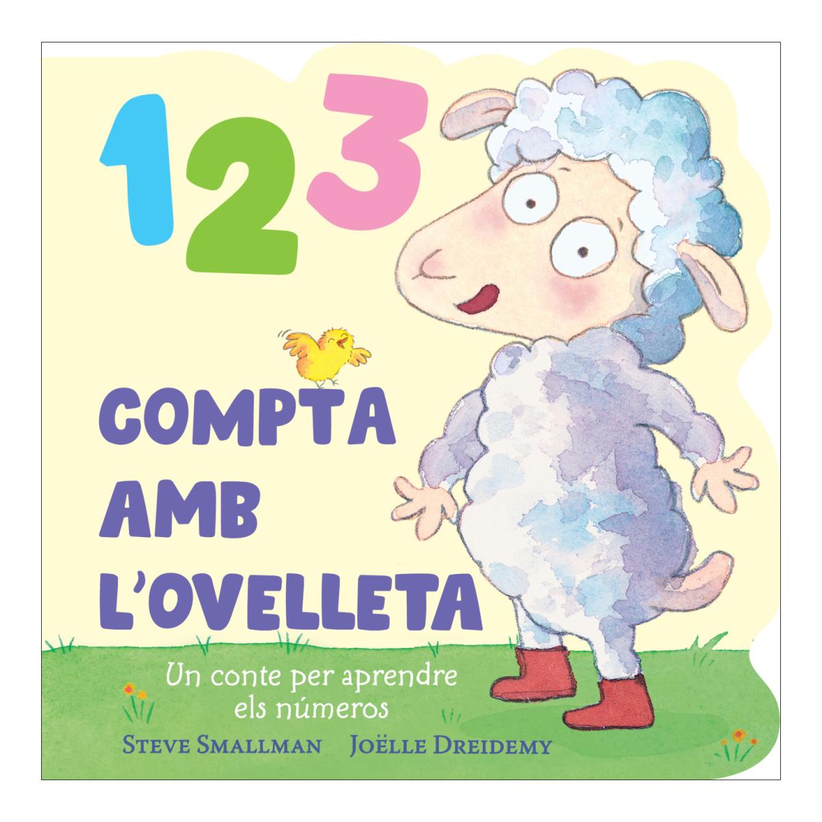 1 2 3 Compta amb l'ovelleta (L'ovelleta que va venir a sopar. Llibre de cartró): Un conte per aprendre els números 2