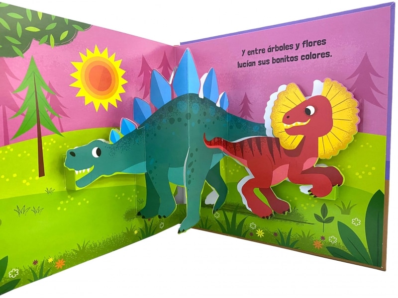 Dinosaurios divertidos (Pop-up de cuento): Con Pop-Up en cada página para niños y niñas (Capa dura) 3