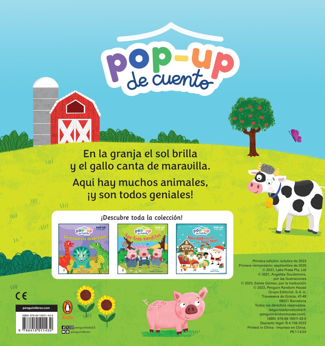 Los animales de la granja (Pop-up de cuento): Con Pop-Up en cada página para niños y niñas (Capa dura) 2
