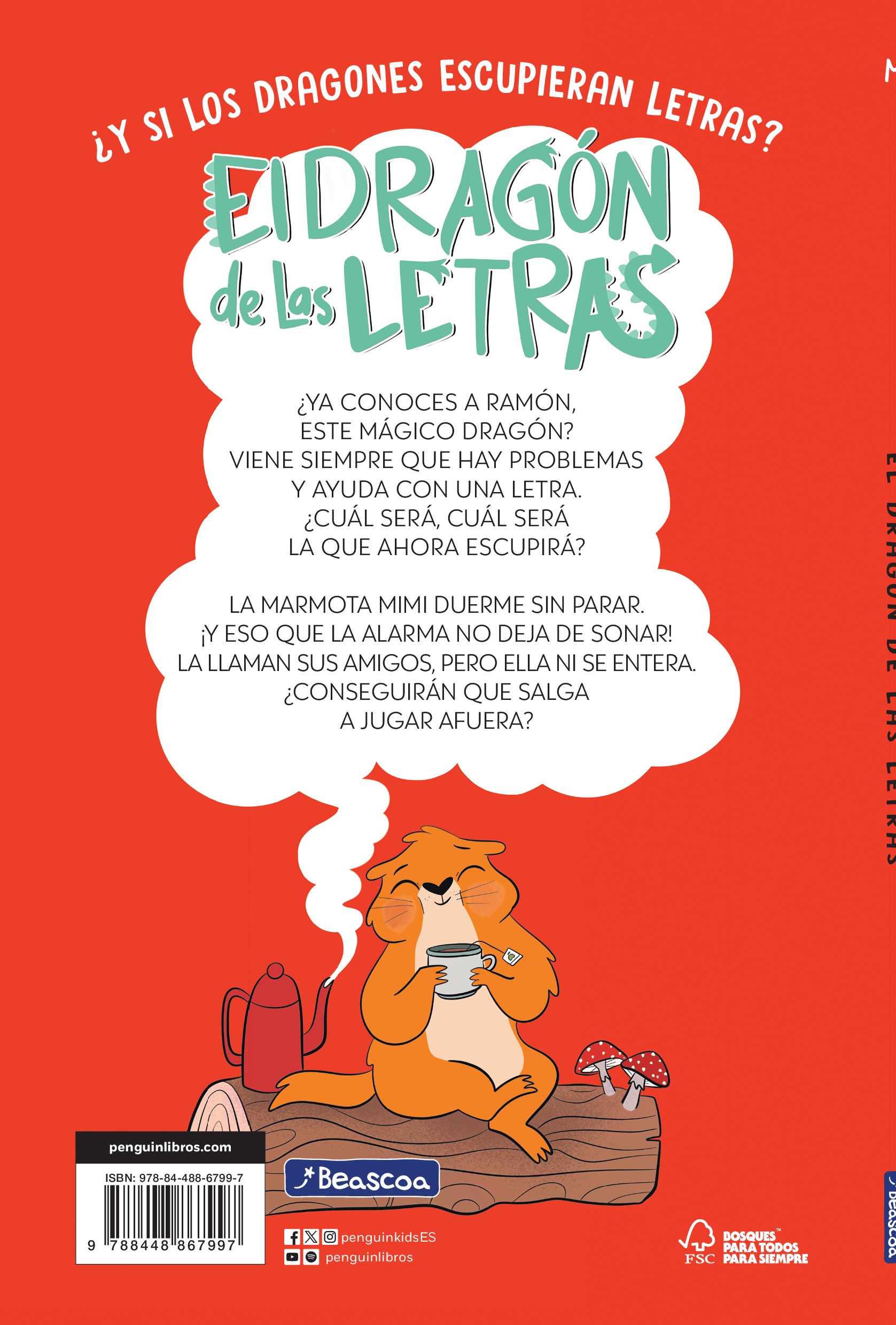 El dragón de las letras 5 - Una marmota muy dormilona: Aprender a leer con MAYÚSCULAS (a partir de 5 años) (Capa mole) 2