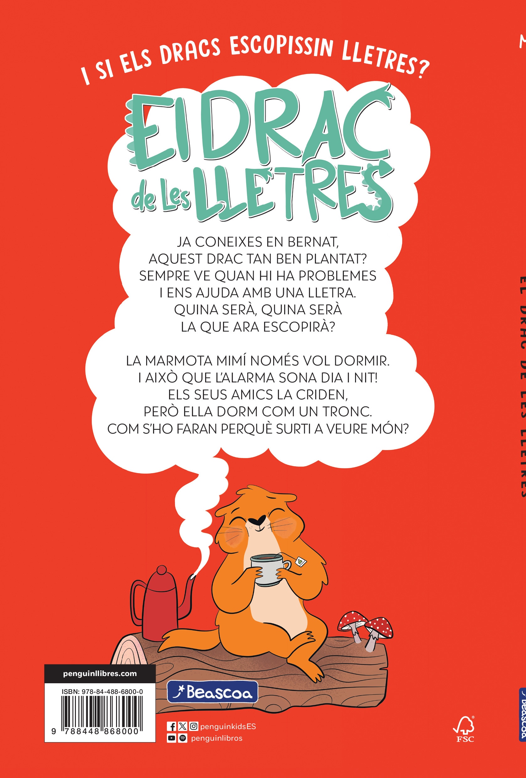 El drac de les lletres 5 - La marmota Mimí sempre vol dormir: Aprèn a llegir amb MAJÚSCULES (a partir dels 5 anys) (Capa mole) 2