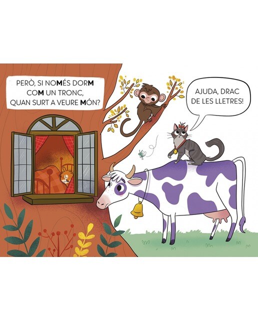 El drac de les lletres 5 - La marmota Mimí sempre vol dormir: Aprèn a llegir amb MAJÚSCULES (a partir dels 5 anys) (Capa mole) 3