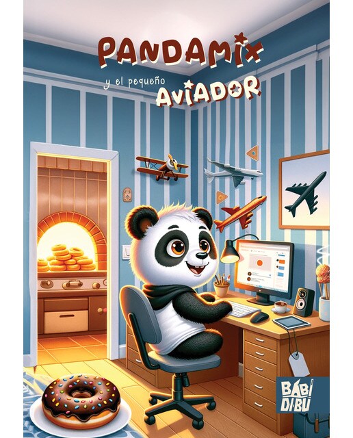 Pandamix y el pequeño aviador (Capa mole com abas) 1