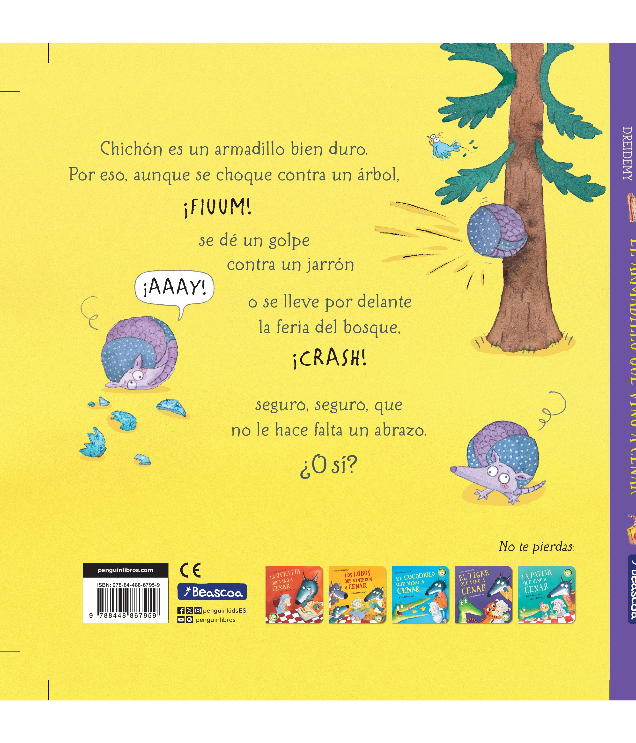 El armadillo que vino a cenar (La ovejita que vino a cenar. Libro de cartón) 2