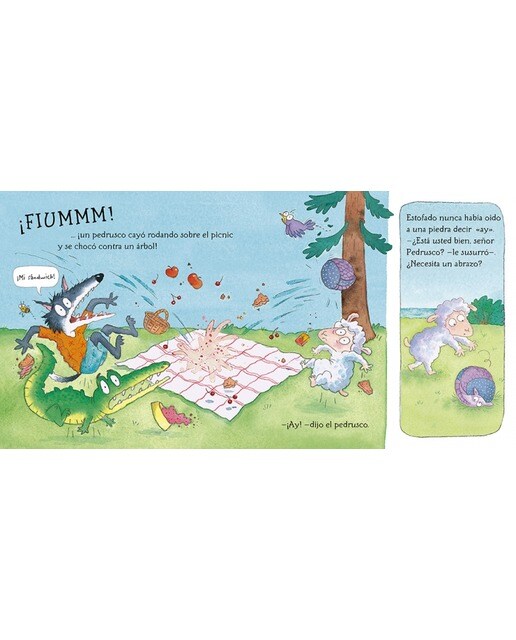 El armadillo que vino a cenar (La ovejita que vino a cenar. Libro de cartón) 3