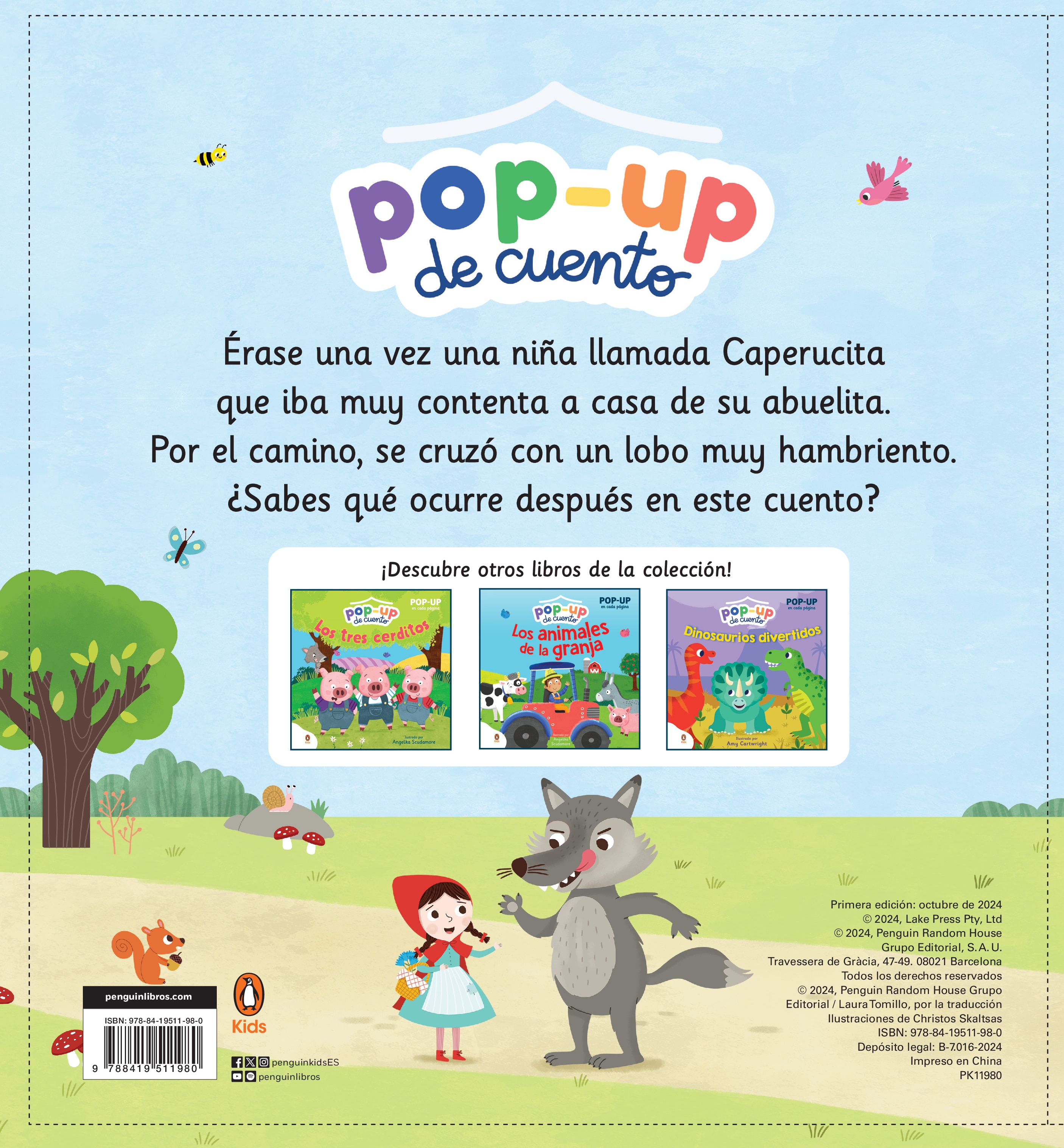 Caperucita Roja (Pop-up de cuento): Con Pop-Up en cada página para niños y niñas (Capa dura) 2