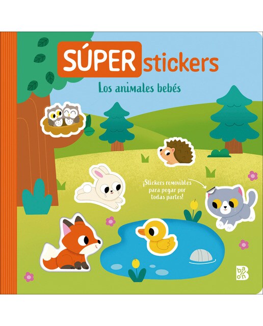 SUPER STICKERS LOS ANIMALES BEBE (Capa dura) 1