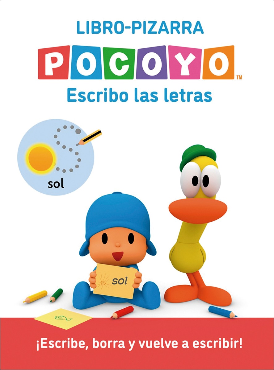 Pocoyó. Lectoescritura - Escribo las letras (Libro-pizarra): ¡Escribe, borra y vuelve a escribir! (Capa mole) 1