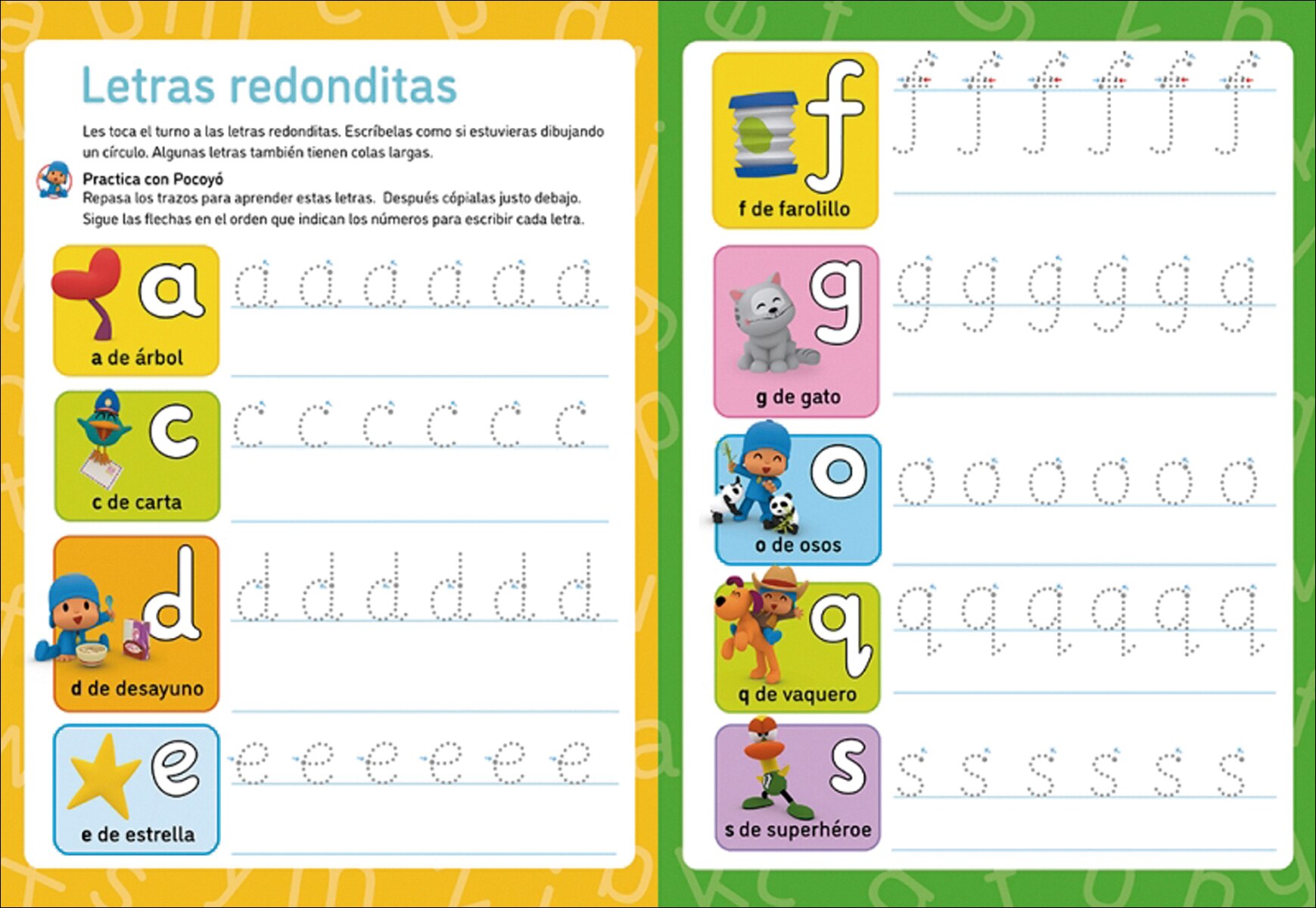 Pocoyó. Lectoescritura - Escribo las letras (Libro-pizarra): ¡Escribe, borra y vuelve a escribir! (Capa mole) 5