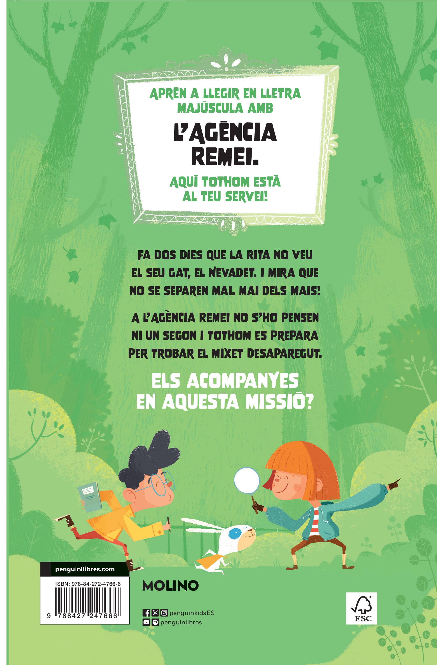 Missió: el gat de la veïna (Aprèn a llegir amb l'Agència REMEI 2): Amb lletra MAJÚSCULA (llibres per a nens a partir de 5 i 6 anys) (Capa mole) 2