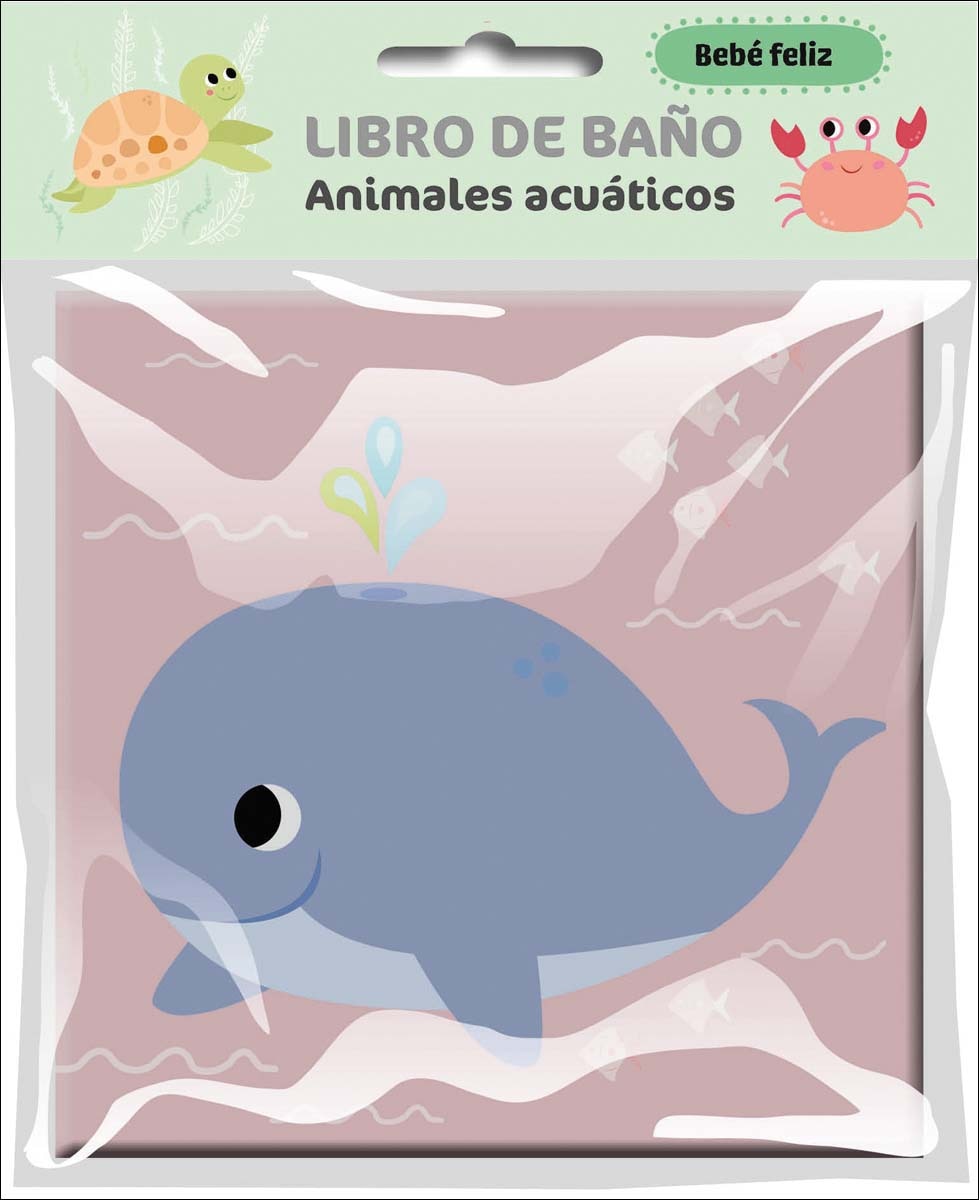 BEBÉ FELIZ - LIBRO DE BAÑO - ANIMALES ACUÁTICOS 1
