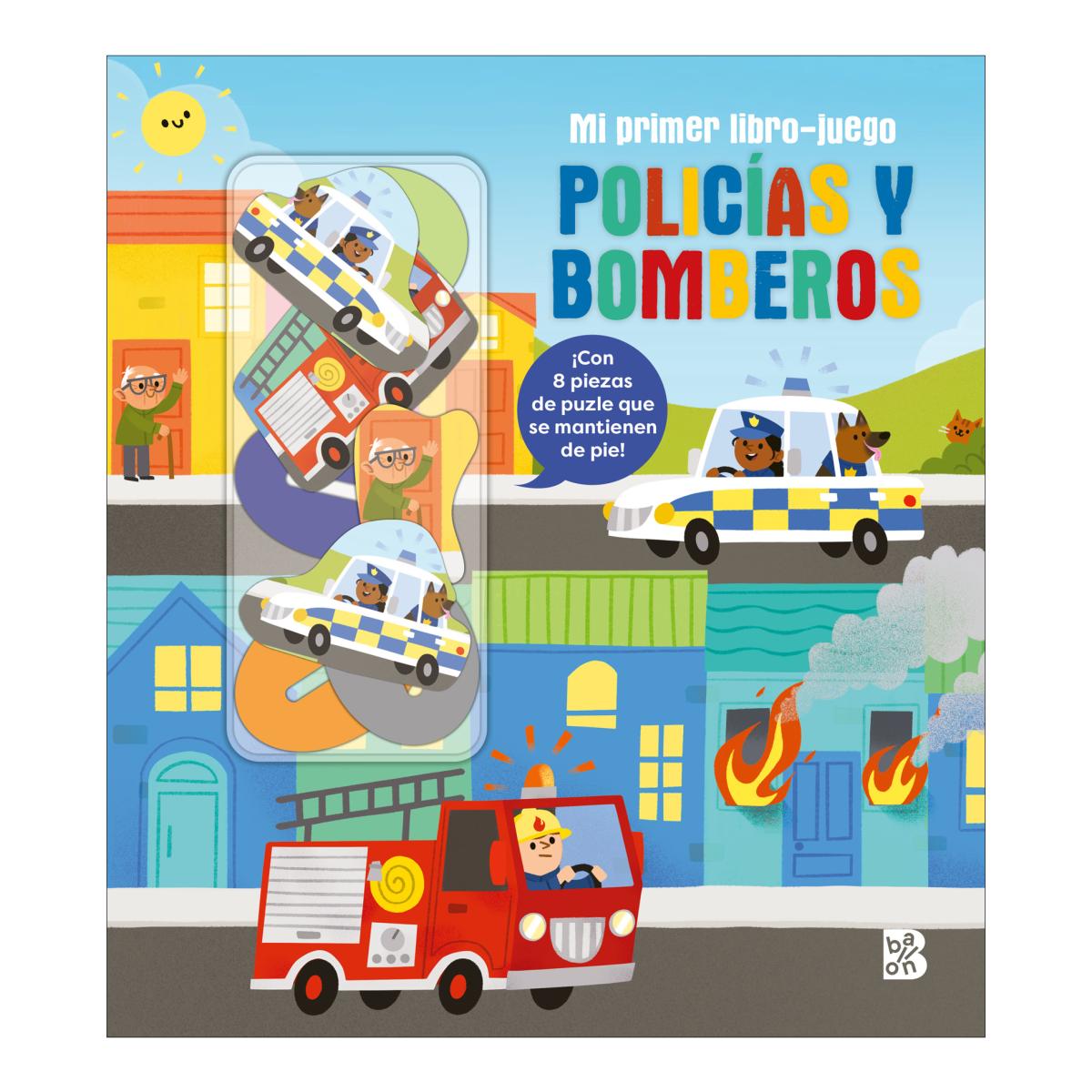 Imagen 0 de Mi primer libro-juego - policías y bomberos (Tapa dura)