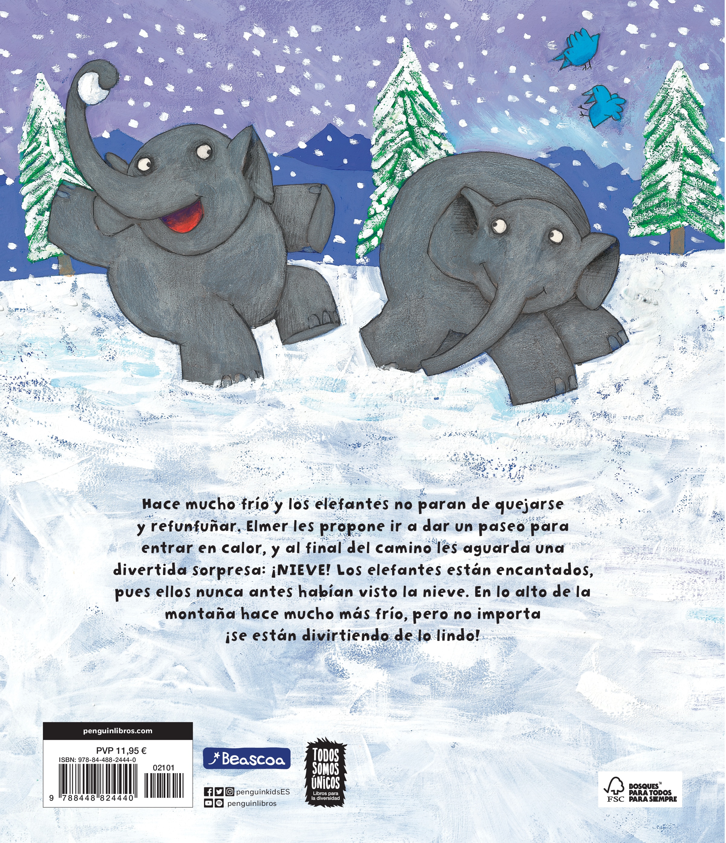 Elmer. Un cuento - Elmer en la nieve (Capa dura) 2