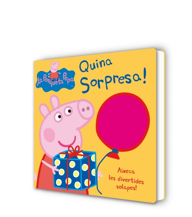 Imagen 0 de Peppa Pig. Llibre de cartró amb solapes - Quina sorpresa!  (Tapa dura)