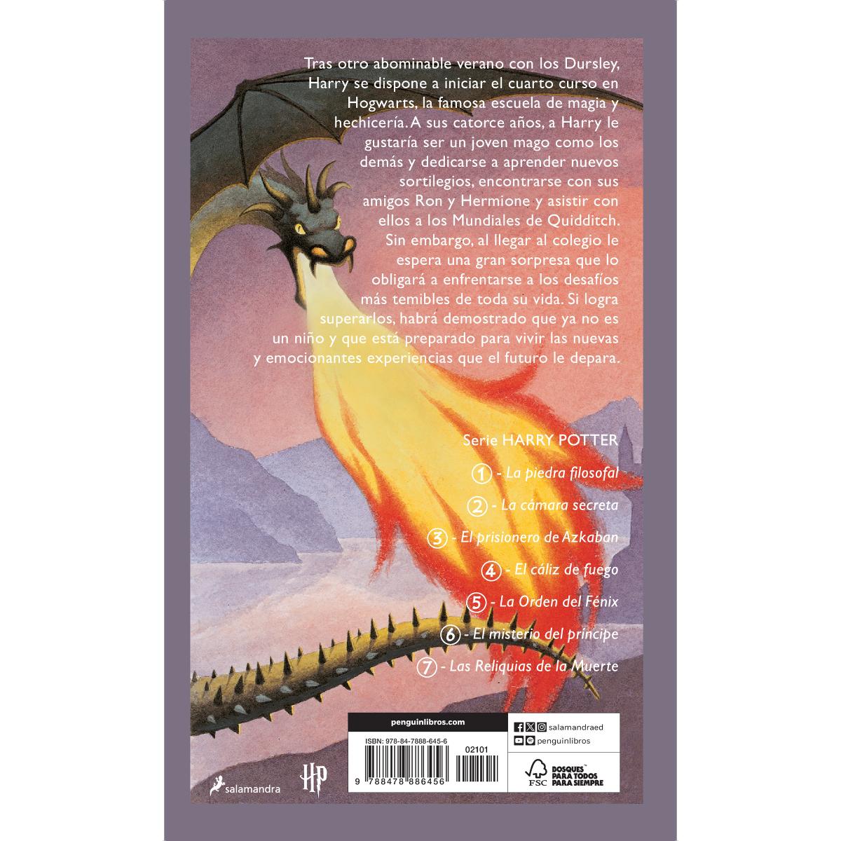 Harry Potter y el cáliz de fuego (Harry Potter [edición con la portada ilustrada por Dolores Avendaño] 4)  (Tapa dura) 2