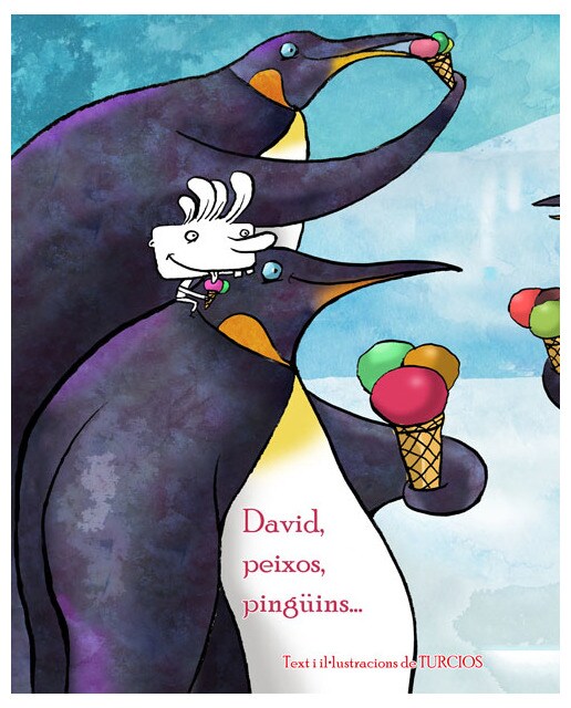 David, peixos, pingüins