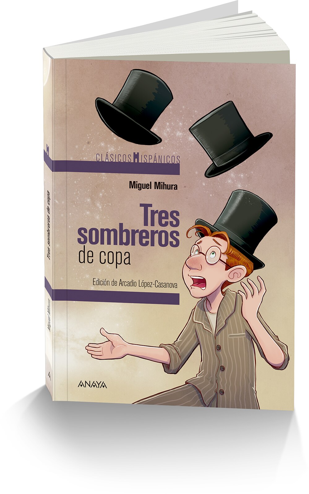 Tres sombreros de copa  (Tapa blanda con solapas) 2