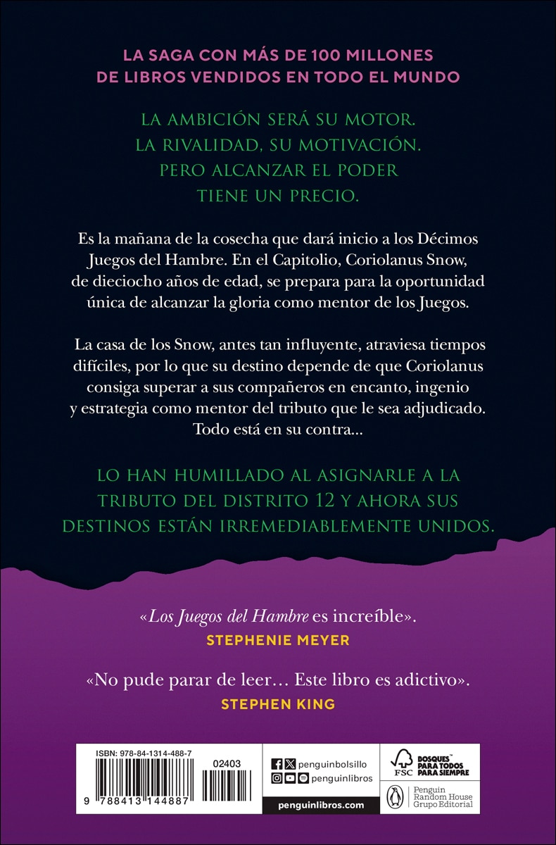 Balada de pájaros cantores y serpientes (Los Juegos del Hambre 4) (Tapa blanda) 2