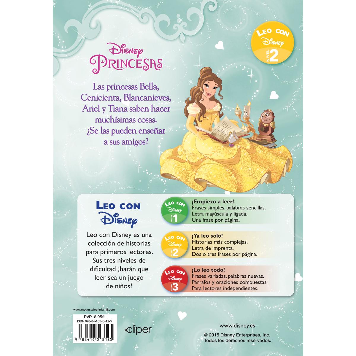 Princesas Disney. Leo con Disney (Nivel 2). Como una princesa (Disney. Lectoescritura)  (Tapa dura) 2