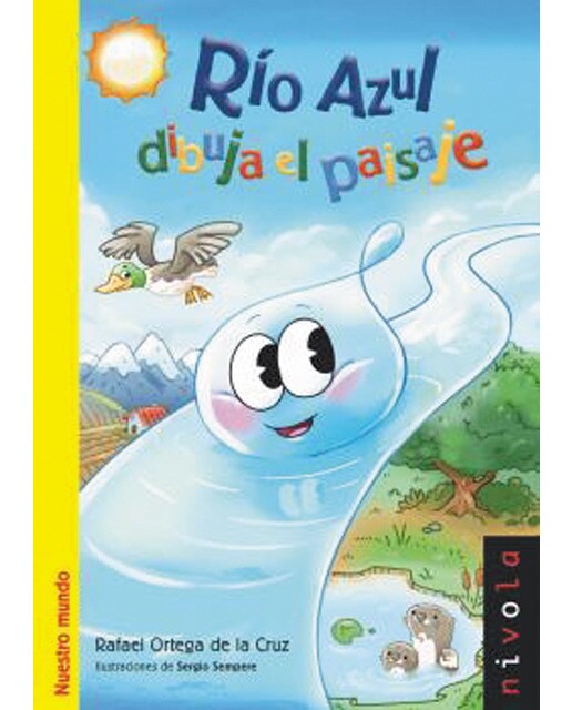 Río azul dibuja el paisaje