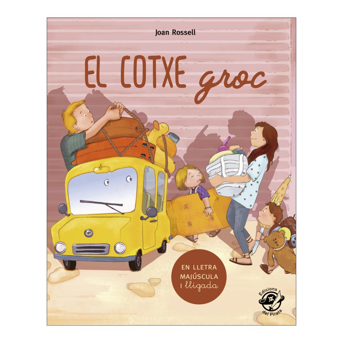 Imagen 0 de El cotxe groc: Contes en lletra MAJÚSCULA i lletra lligada - Llibre infantil per aprendre a llegir - en català (Tapa blanda)