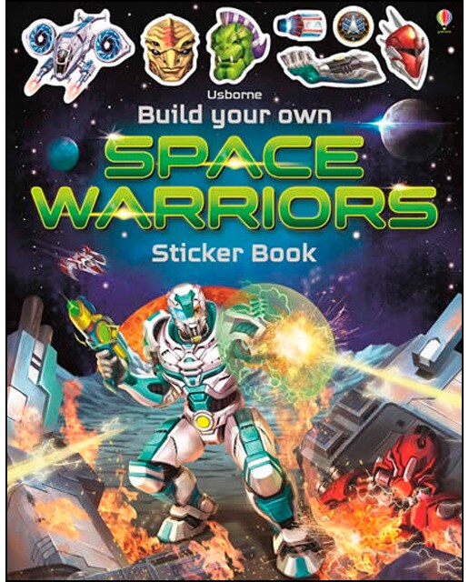 Build your own space warriors sticker book 1