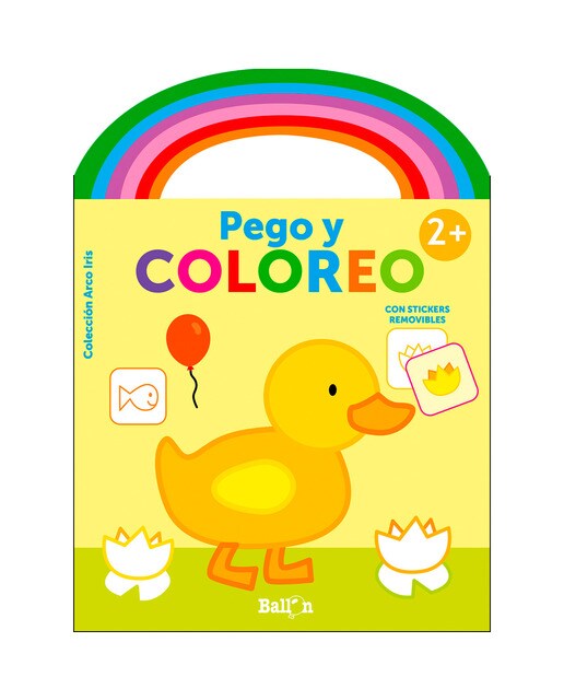 ARCO IRIS - PEGO Y COLOREO +2 COCHE
