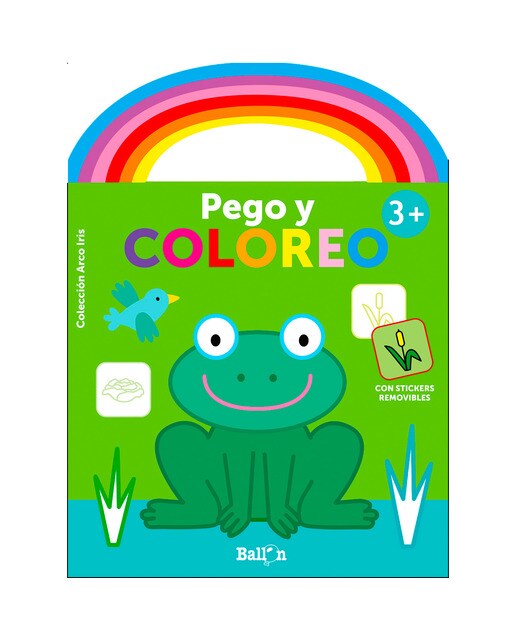 ARCO IRIS - PEGO Y COLOREO +3 RANA (Capa mole) 1