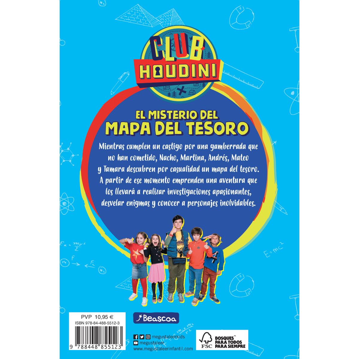 El misterio del mapa del tesoro (Club Houdini)  (Tapa blanda) 2