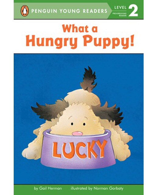 What a hungry puppy!