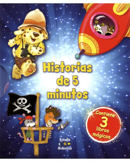 Historias De 5 Minutos (Chicos): Contiene 3 Libros Mágicos 1