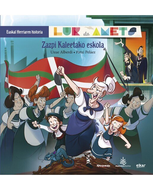 Zazpi kaleetako eskola: Lur eta Amets. Euskal Herriaren historia (Capa mole) 1