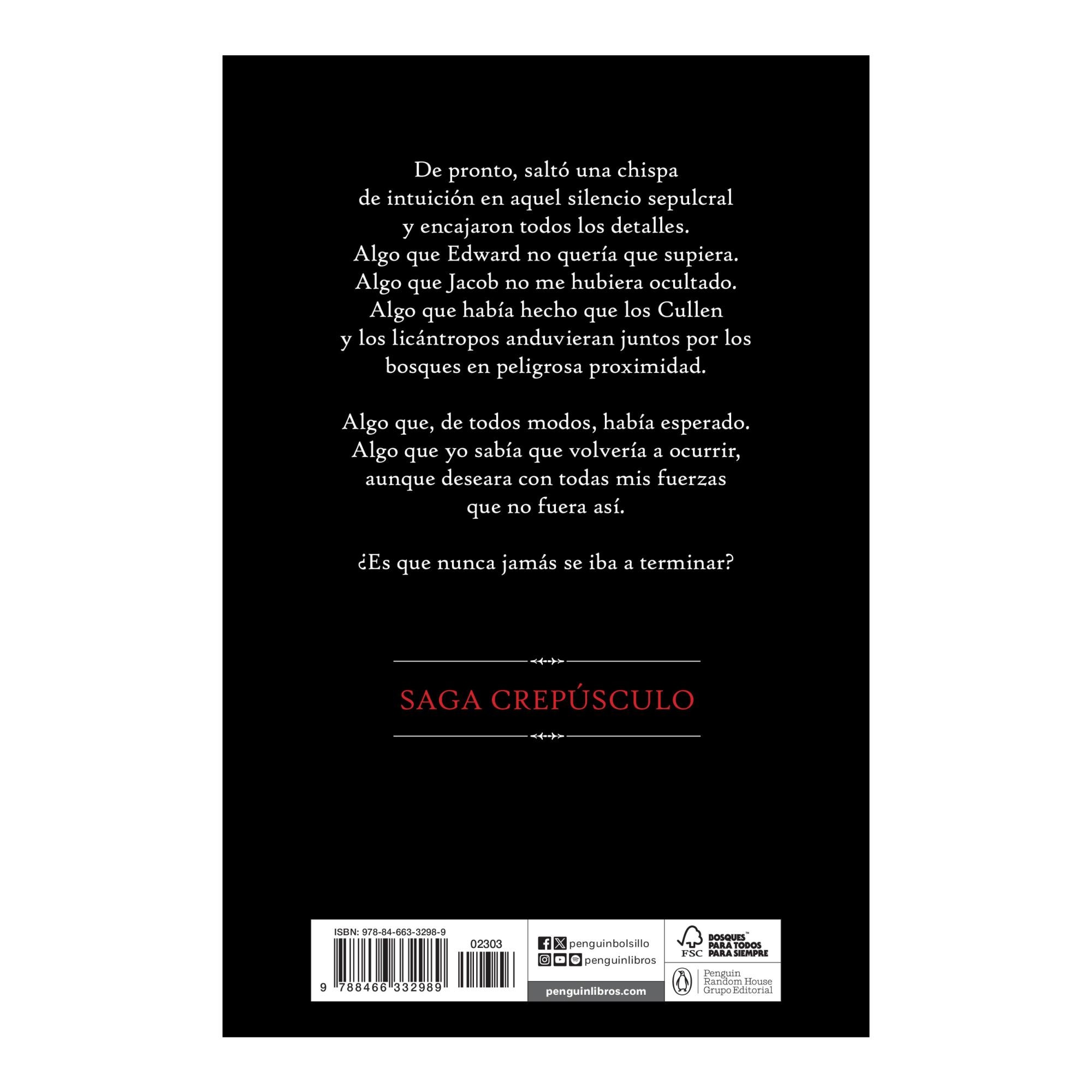 ECLIPSE (SAGA CREPÚSCULO 3) (Tapa blanda Bolsillo) 2