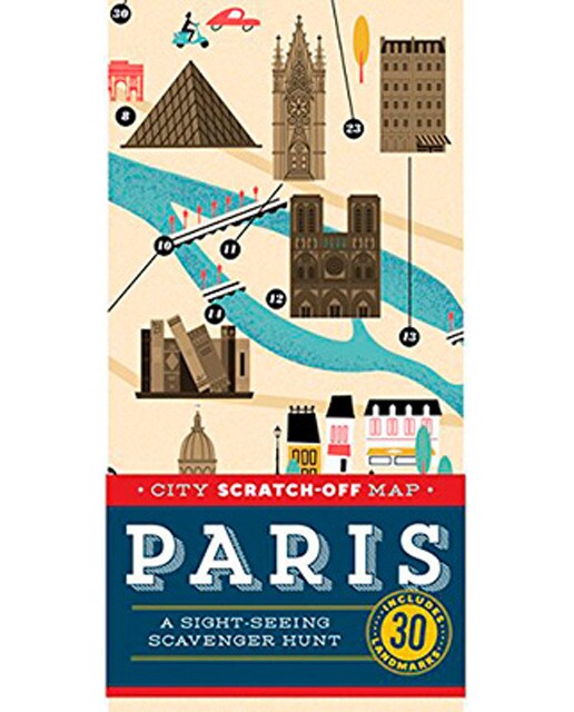 Paris City Scratch-Off Map 1