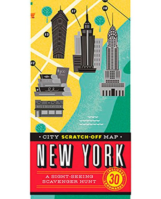 New York City Scratch-Off Map 1